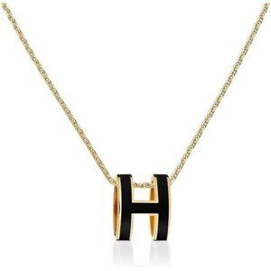 Classic Gold Necklace for Women Fashion H Necklace 18K Gold Plated Necklace